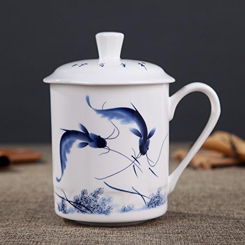 XYJHER Convenient Travel Office Loose Leaf Tea Brewing System Teacup-Porcelain Tea Cup,May you always get more than you wish for