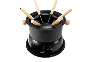 Micvtve Set per Fonduta al Cioccolato Set per Fonduta Multifunzione in Acciaio al Carbonio per Gelato al Cioccolato con Formaggio Hot Pot