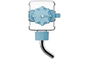 TOKAYIFE Bebedero Hamster Bebedero para Animales pequeños Botella de Agua Colgante Contenedor de Agua para roedores para Conejito Chinchilla Hedgehog Hurón Hámster (177ml, Azul)