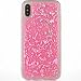 Produktbild iPhone8 Case, Shiny Tinfoil Paillettes Soft TPU Transparent Slim Cover, TAITOU Attractive Bling Insert Sparkling Platinum UltraLight Thin Case for Apple iPhone 8 Pink