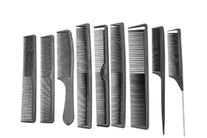 HONFITAT Bluelover zestaw grzebieni do włosów z włókna węglowego, antystatyczny, odporny na wysokie temperatury