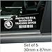 Produktbild Aufkleber mit Hinweis auf GPS-Tracking-Sicherheitssystem für Škoda Fabia, Octavia, Citigo, Roomster, Rapid, Superb, Yeti, 87 x 30 mm, 5er-Set