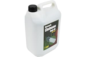 RocwooD Chainsaw Chain Oil 5 L Litre Ideal For Petrol & Electric Chainsaws Strimmer Hedge Trimmers Anti Fling Formula To Prevent Wear & Tear Multi Purpose Oil Increases Performance