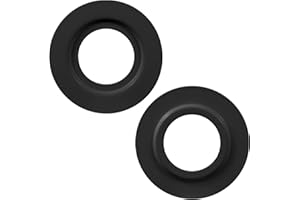 LEGELITE 2 Pack Metal Lamp Shade Reducer Ring, E27/E14 Light Fitting Lampshade Washer Adaptor Converter, Retainer Rings for Light Fixture (Black)