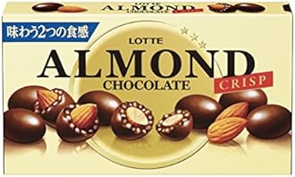 Lotte almond chocolate & lt; Crisp & gt; 89gX10 boxes