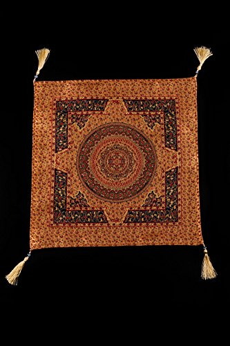 Armadahome Kissenbezug Kissenhülle Sitzkissen cushion cover orientalisch (Orange Gold) - 2