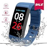 TEZER Fitness Armbanduhr Fitness Tracker Smartwatch Wasserdicht IP67 Aktivitätstracker Schrittzähler Armbanduhr Schlafanalyse Kalorienzähler SMS Aktivitätstracker Bluetooth mit IOS Android