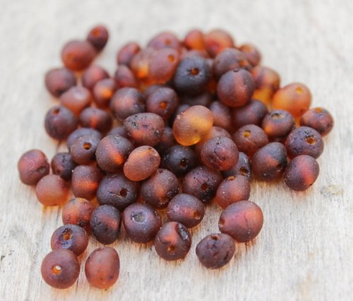 4-6 mm. Raw Baltic Amber Loose Beads 50 Pcs.