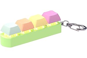 KOMSOUP Clavier Fidget Porte-clés,Jouet Anti-Stress avec Clavier à 4 Boutons,Jouets de décompression Fidget Clavier Jouets, Bouton de Clavier de Soulagement du Stress