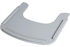 roba Essbrett aus Holz - Erweiterung & Zubehör für Hochstuhl Sit Up Flex - Kompatibel mit Gurtsystem und Hochstuhlauflagen - ab 6 Monaten - Taupe/Grau