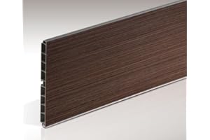 inferramenta | Set Zoccolo Cucina 3 Metri in PVC – 2 Angoli + 1 Giunzione | Altezza 100/120/150 mm | 6 Colori Disponibili (Noce Scuro, H120 mm)