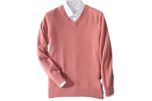 SUVOIIER Men Cashmere Sweater Men Pullover Warm Classic V-Neck Sweaters Male Jumper Jersey Men's Sweater