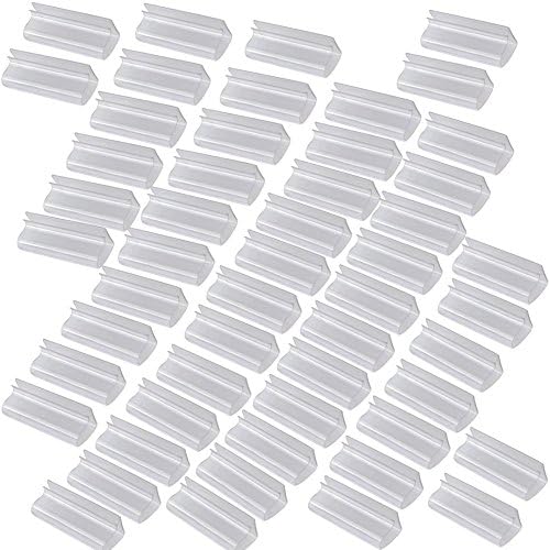 KOOLTI 50x Velcro Plastic Table Skirt Skirting Clips Desk Cloth Clamps Tableware Decor