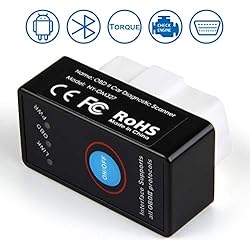 INTEY OBD2 - Dispositivo de diagnóstico OBD y Adaptador Bluetooth OBD-2, Compatible con vehículos de Gasolina con protocolos OBD 2 a Partir de 2001