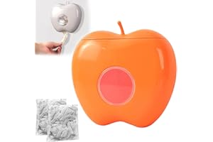 BIOSA Boîte de rangement pour film plastique avec 100/200 films étirables, Distributeur de Film Alimentaire, Distributeur Film Alimentaire Mural Sans Poinçon pour la cuisine, les toilettes