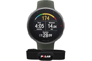 Polar Vantage V2 et H10 - GPS Montre Connectée Running et Triathlon Premium - Mesure de la Fréquence Cardiaque au poignet pour Course à pied, Natation, Cyclisme - Contrôle de la Musique, Météo