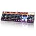 Produktbild Sades K10 LED Backlit USB Mechanische Gaming-Tastatur mit blauen Schalter (schwarz)