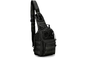 Samxu Metallerkennungs-Rucksack, tragbar, multifunktional, Schultertasche, Brusttasche, Crossbody-Tasche für Outdoor-Jagd, Garrett, Minelab Findet Zubehör (schwarz), Schwarz, Umhängetasche