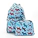 Produktbild Umweltfreundlicher faltbar erweiterbar Rucksack blau NEU Floral Scotty Hund faltbar Rucksack
