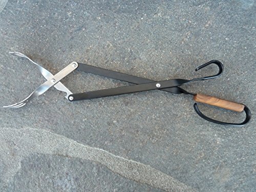 V-Tong Zange 51 cm mit Olivenholzgriff
