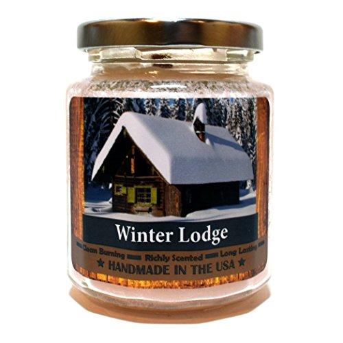 Invierno Lodge, Super aromática de cera natural, vidrio, Blanco, 226 g