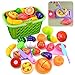Produktbild TXXCI 23Stk haushaltsspielzeug kinder lebensmittel spielzeug set lebensmittel spielzeug set zum schneiden lebensmittel spielzeug stoff lebensmittel spielzeug set fleisch