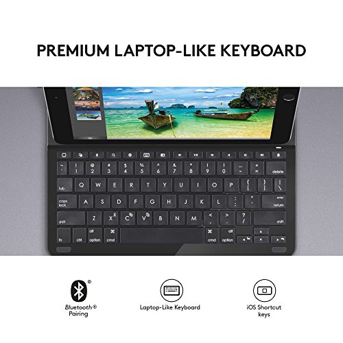 Logitech Type+ Schutzcase mit integrierter Bluetooth Tastatur (QWERTZ) für iPad Air schwarz - 3