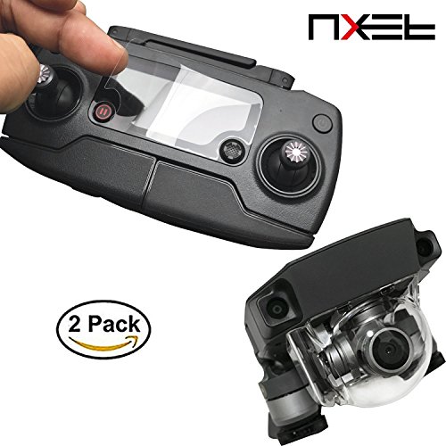 détail 2 Mavic Pro Télécommande/Objectif d'appareil photo, film protecteur d'écran, nxet® matériau Pet 9H Film Télécommande + Appareil photo Len Protection en verre trempé pour DJI Mavic Pro
