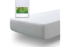 Tural Protector de Colchón 180x190/200cm Rizo de Viscosa de Bambú Impermeable Certificación Oeko-Tex Transpirable