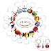 Produktbild 15 Pcs Beidseitig Metall National Flagge Fußball Muster Schlüsselanhänger Ringe für Fußball Match 2018 FIFA World Cup Fußball Fans Geschenk
