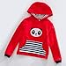 Happy Cherry 2pcs Baby Boy Girl Kids Cartoon Print Stripe Top+pants Casual Fashion Sport Pullover Outfit Clothing Size 100 - Red