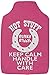 Funky Filly Pony Girls Hottie 'HOT STUFF Keep Calm Handle With Care' Cute Soft Cotton Hot Water Bottle COVER Pink, Size 35 cm x 24 cm