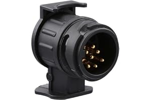 KMSTARS Top qualité Adaptateur Prise Remorque 13 vers 7 Broches - Prise 12V Attelage Voiture Remorque Caravane - Connecteur Faisceau 13 vers 7 Poles