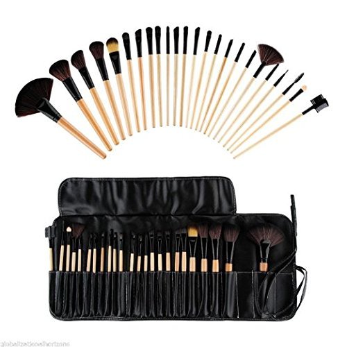 Proffessional Makeup Brushes, Set of 24, Great for Highlighting and Countouring, By Beauty Bon