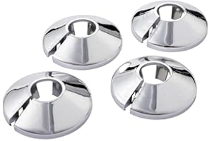 CSL-TECH Chrome 15mm Radiator Pipe Sleeve Collar Cover Heating Radsnaps Pack of 4 Collars
