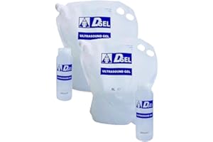 EASYTRACE DGel - 2 pezzi Gel conduttore 5 Litri Trasparente Ultrasuoni, Ecografia, IPL - SACCA MORBIDA COMPLETO SVUOTAMENTO SENZA RESIDUO