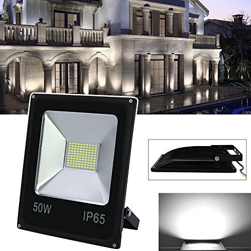 VINGO® Led fluter 50w flutlicht SMD scheinwerfer kaltweiss IP65 baustrahler 6000-6500K Strahler Wandstrahler Wasserdicht - 4