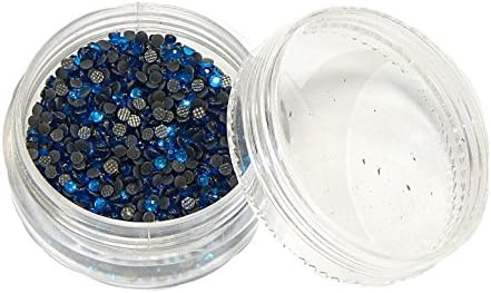 2000STK 2 mm ss6 BLUE ZIRCON Hotfix Rhinestone Beaded Box DIY 271