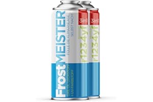 FrostMEISTER 3in1 – Auto-Klimaanlagen-Nachfüllset 2X 400 ml Dose – Ersatzkältemittel, Kompressoröl & Dichtmittel für R1234yf (ab Baujahr 2017)