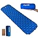 Produktbild SKYWIN Camping Mat Isomatte Ultralight Air Schlafsack, Luft Berührt Stark Fixing Support Design, Wasserdicht Für Leicht Schwimmend Pad/Air Kissen Hergestellt Von TPU & 40D Nylon Größe 75"X23" In Blau