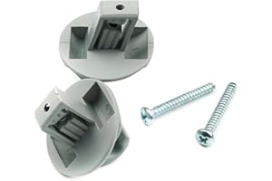 Bross Auto Parts BCF5010FBA Clip pare-soleil de couleur grise, 2 pièces, Compatible avec Renault Clio Megane Scenic Laguna Twingo Modus Espace Vel Satis Trafic Kangoo