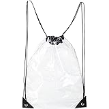 clear plastic drawstring backpack