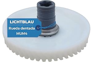 Lichtblau rueda dentada para robot de cocina Bosch 177498 00177498 I Repuesto rueda dentada apto para accionamiento procesador de comida MUM4 I Recambios máquinas de cocinar I Accesorios Bosch MUM