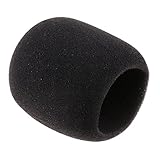 Material: Schwamm MagiDeal Mikrofon Windschutz/Popschutz aus Schaumstoff Schwarz