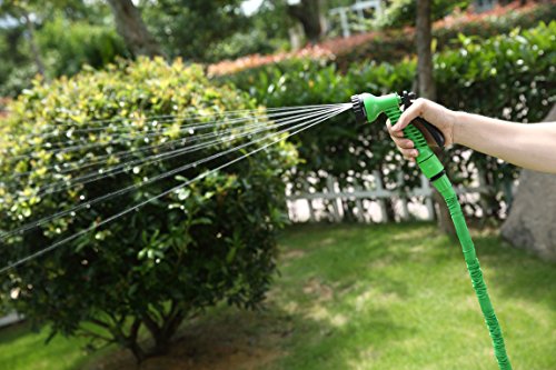 Herzo Expert 50 Feet / 15m Flexibler Gartenschlauch Wasserschlauch dehnbar Multifunktions Sprühkopf - 4