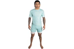 Progress Jiu Jitsu Academy Rashguard à manches courtes | Rashguard BJJ confortable et durable | Rashguard flexible pour lutte