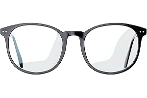 Glasses of Switzerland Blue Light Blocking Glasses - Round/Rectangular Frame | Anti Glare Glasses, Dyslexia Glasses, Migraine Glasses, Round Glasses for Women and Men