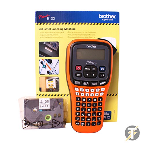 Preisvergleich Produktbild Brother PT-E100 Ergonomisch konzipierte Hand-Etikettiermaschine