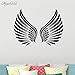 Produktbild Ajcwhml Schönheit Flügel Wandaufkleber Wandbild Wohnkultur Schlafzimmer Für Kinder Wasserdichte Diy Dekoration Zubehör Wandtattoo Abnehmbare Pvc 58 * 77 Cm