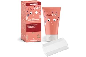 Kidsner Lizzy - Anti-Lice Lotion | only 15 minutes to remove Lice | Includes Lice Comb | Gentle on Hair & Scalp | Natural Ingredients | Clinically Proven